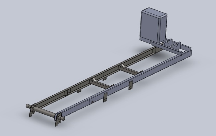 Dump truck intermediate frame