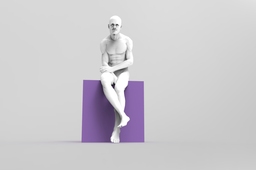 Seated Man sculpture