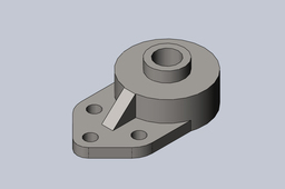 3/4" Bore 3-hole Flange Bearing