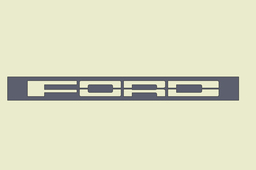 Ford front plate