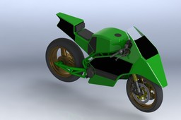 Motorcycle Frame and Fairing