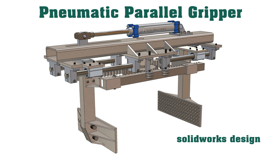 Pneumatic Gripper 3D CAD Model Library GrabCAD