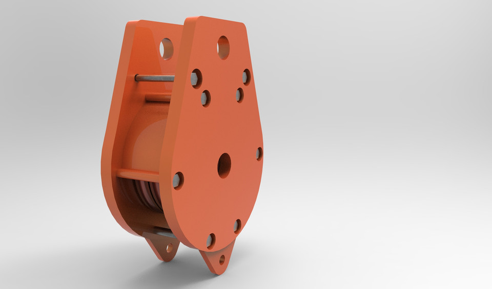 wire rope block 3D CAD Model Library GrabCAD