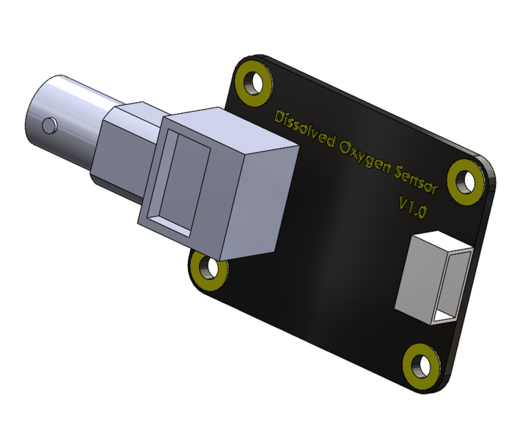 DFROBOT Gravity Dissolved Oxygen Sensor v1.0 3D CAD Model Library GrabCAD
