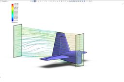 C.F.D Analysis ( air ) of the Vertical Stab of Paulo’s Extra 300 using FlowXpress