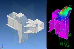 Mid plane surface for stress calculation