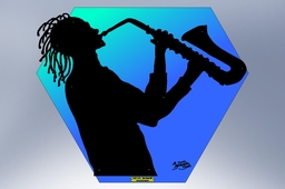 Silhouette - Sax Player