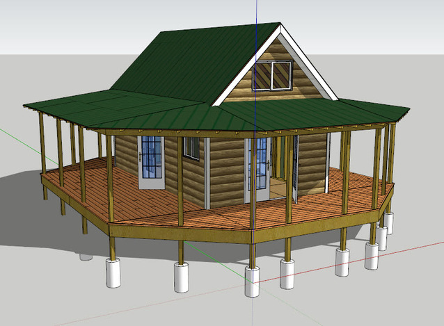 GreenShelter 12x20 w/Wrap-a-round Porch