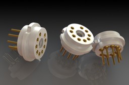 Noval tube socket