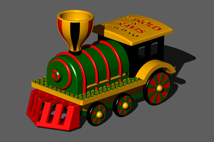 Flying toy train