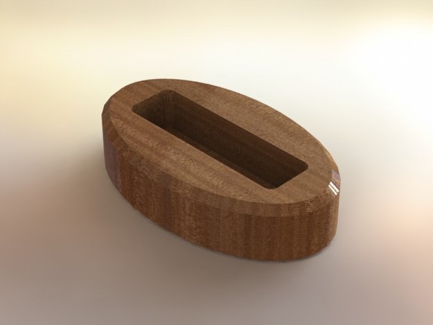 Mahogany card holder
