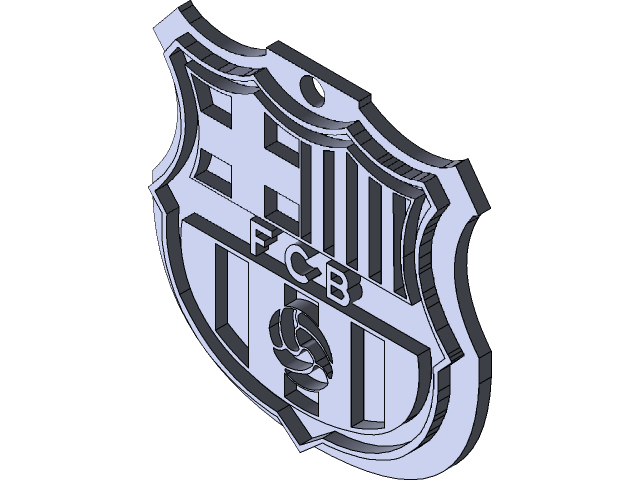 Logo Barcelona size 74x74mm