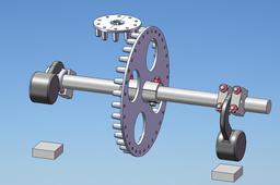 Pin wheels simulation