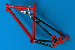 Full-suspension bicycle frame
