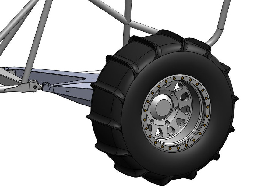 Paddle Tire, Sandrail 3D CAD Model Library GrabCAD