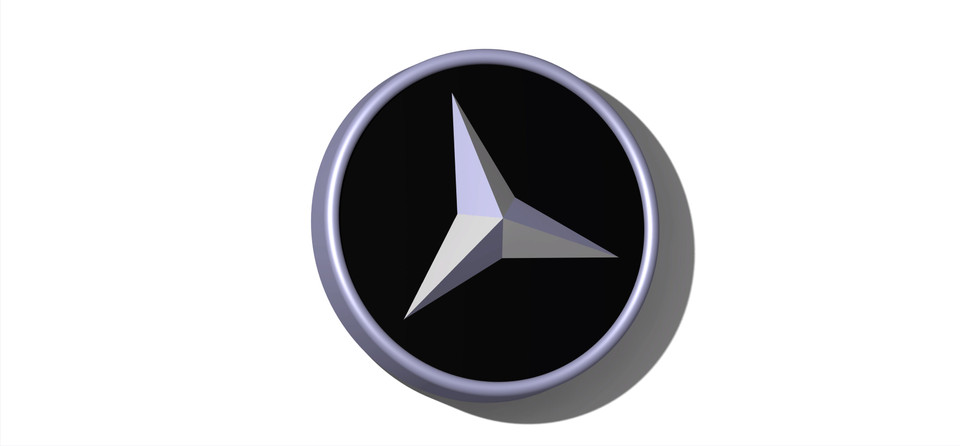 Mercedes Benz Logo Stern, 3D CAD Model Library