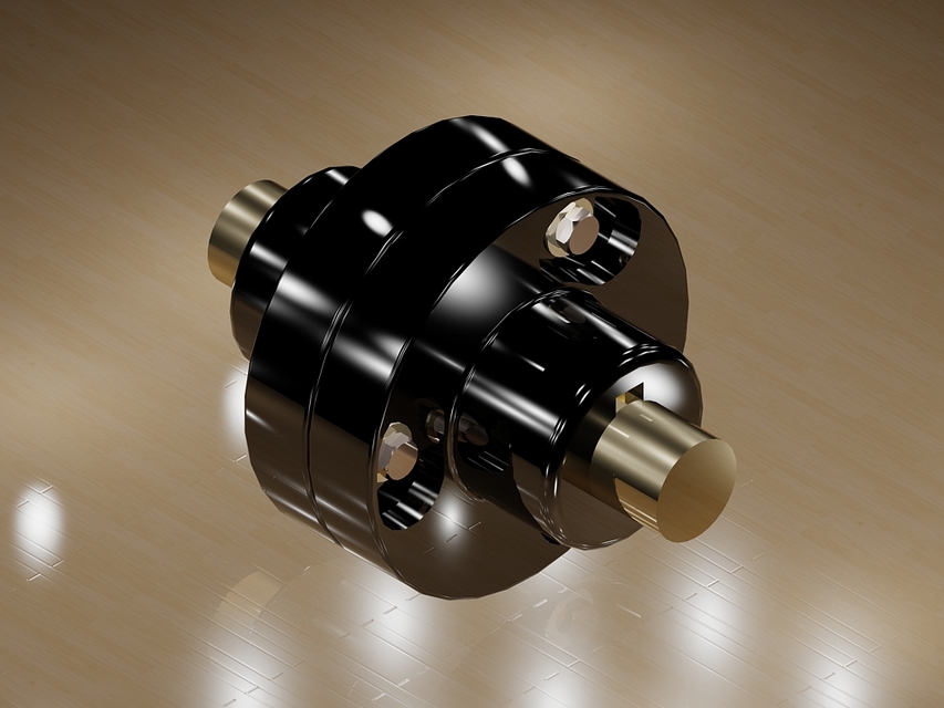 PROTECTED TYPE FLANGE COUPLING 3D CAD Model Library GrabCAD