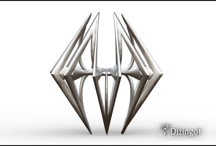 Enneper Polar Vase Holder - Math Art by @Dizingof