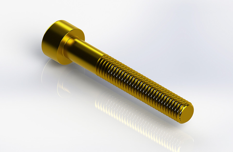 M5 socket head cap screw 3D CAD Model Library GrabCAD