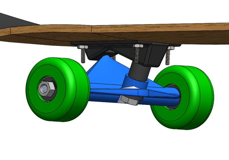 Skateboard Complete 3D CAD Model Library GrabCAD