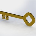 Symbolic key for handover of a building 33 cm long