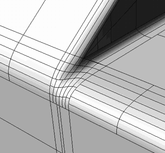 4 different radius g2 fillet