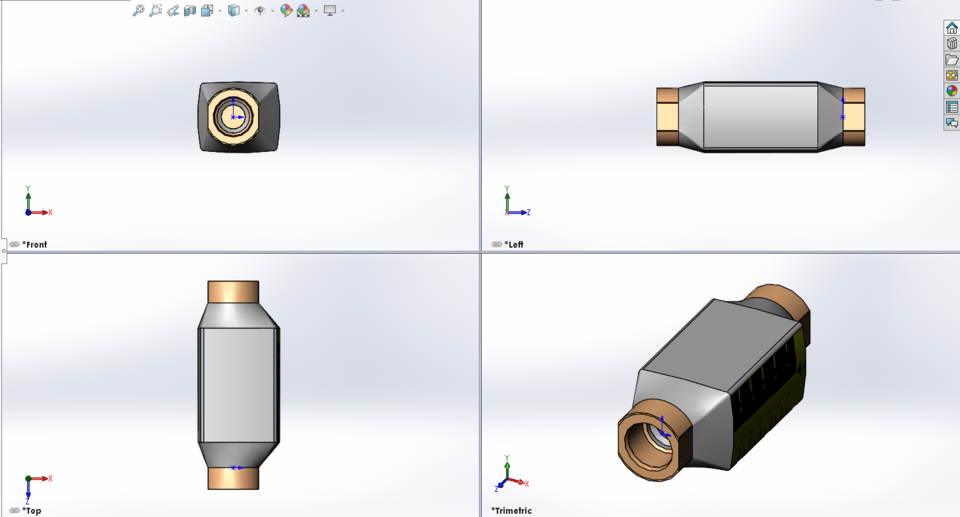 Flow Meter 3D CAD Model Library GrabCAD
