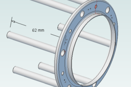 dimensioned kj 66 combustor ring w vaporizer sticks