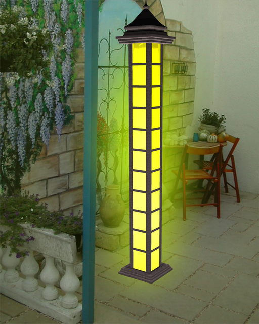 Garden light column