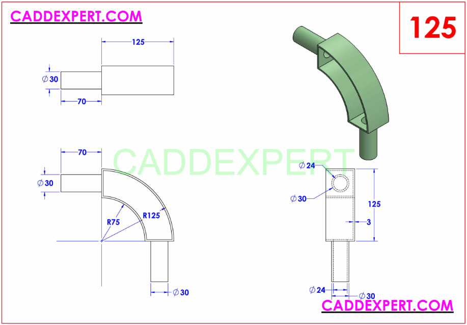 CADDEXPERT exercise 125