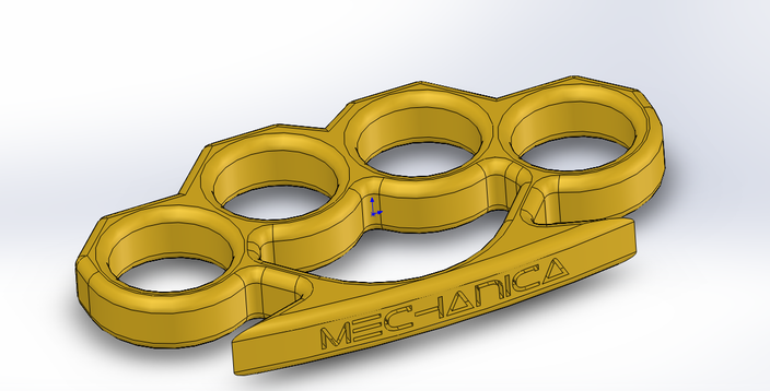 Brass Knuckles - STL, STEP / IGES, SOLIDWORKS - 3D CAD model - GrabCAD