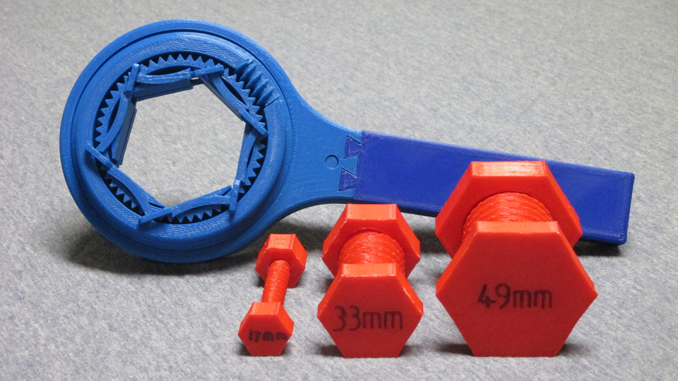 Adjustable Ratchet Wrench 3D CAD Model Library GrabCAD