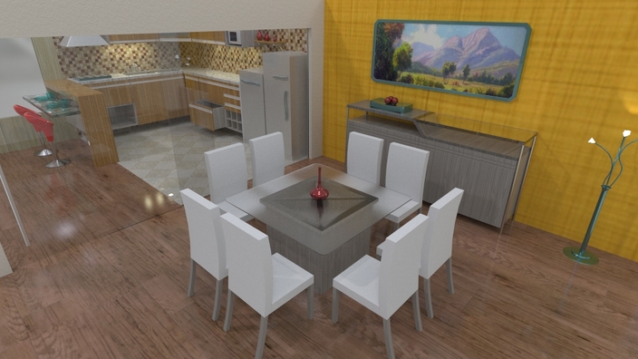 Dining room with Kitchen