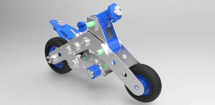 Meccano Motorcycle ( Motorkerékpár )