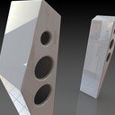 Butterfly wing shaped loudspeaker enclosure