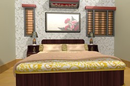 my room bed with accessories