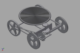 Wind-Up 3D printed Car - 3DPW