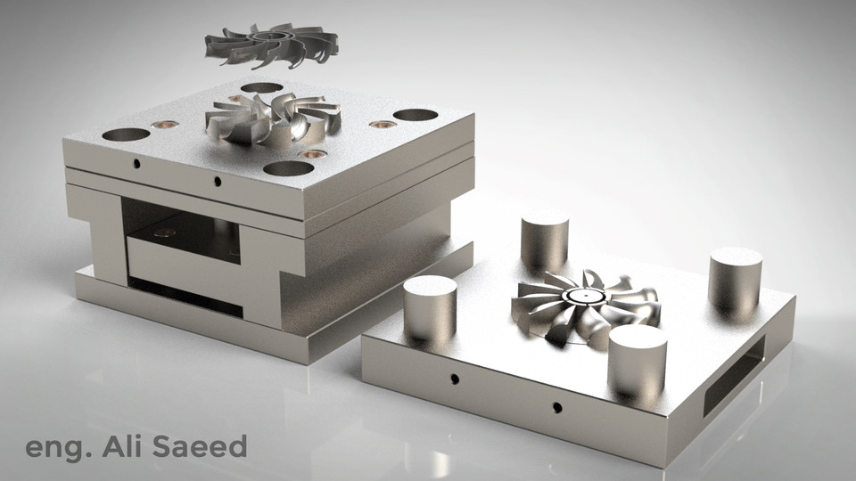 Plastic Injection Mold for a PC Fan 2