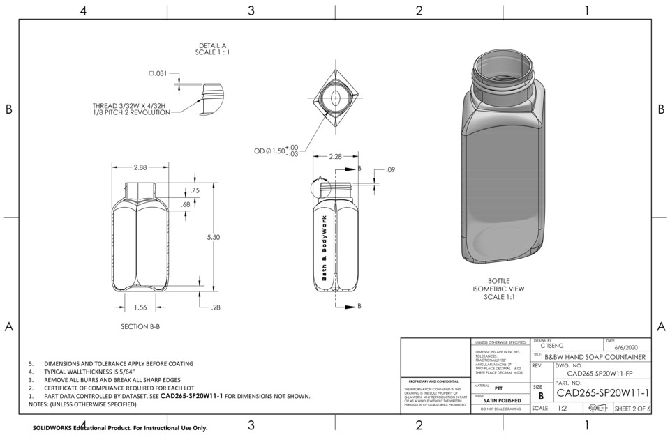 Bath & Body Wash Hand Soap Bottle 3D CAD Model Library GrabCAD