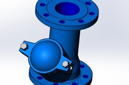 Flanged check valve DN 80