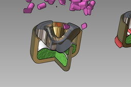 9mm boxer anvil sealer primer mix cup explosive compound, braz, Autodesk Inventor & Fusion 2013