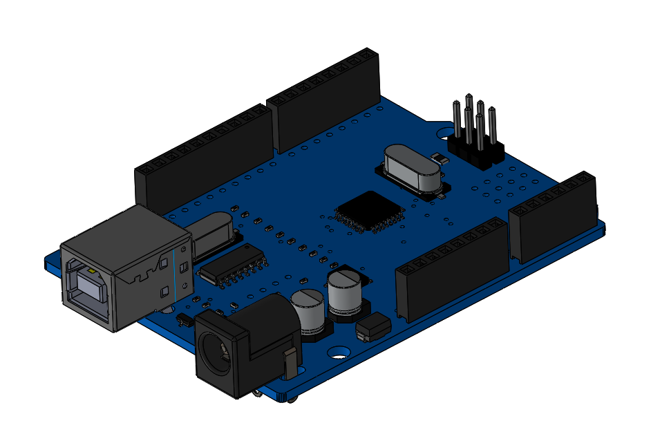 Arduino Uno CNC Shield 3D CAD Model Library GrabCAD