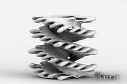 Organic square Vase - Math Art by @Dizingof