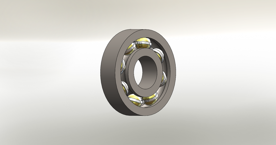Ball Bearing 3D CAD Model Library GrabCAD