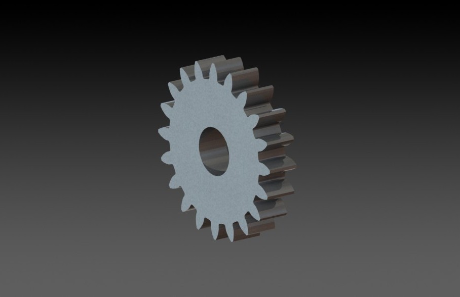 spur gears 3D CAD Model Library GrabCAD
