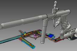 paintball cal 0.68, braz, autodesk inventor, fusion 2013 & Zbrush