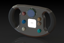 Spokeless Steering Wheel Button Placement for BLOODHOUND SSC Steering Wheel Challenge