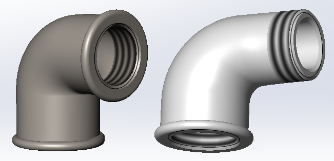 Угольник 90° ВН-ВВ ГОСТ 8946-75 | 3D CAD Model Library | GrabCAD