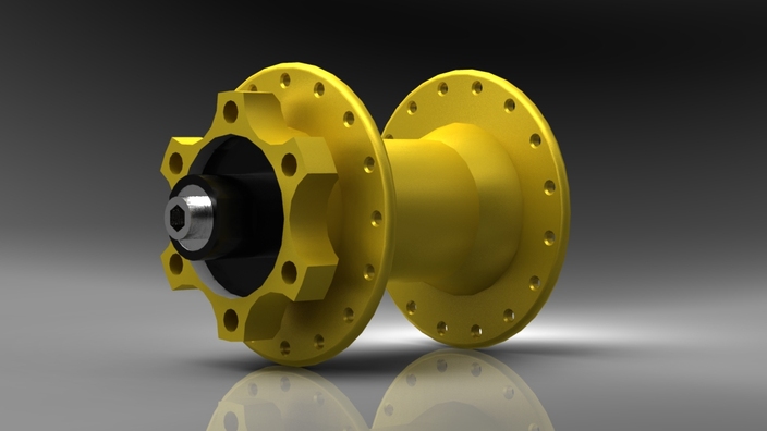 MTB front hub bicycle