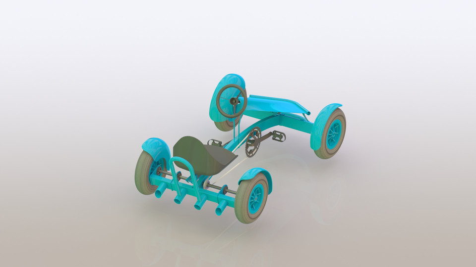 pedal go kart 3D CAD Model Library GrabCAD